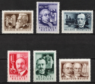 1955 Belgium (Sc. B579 - B585, Full Set, CV $40)