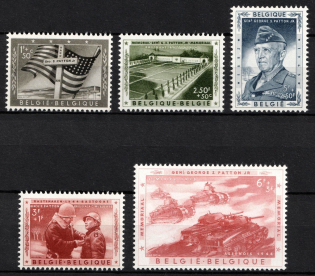 1957 Belgium (Sc. B606 - B610, Full Set, CV $30, MNH)