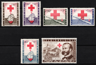 1959 Belgium (Sc. B641 - B646, Full Set, CV $30)