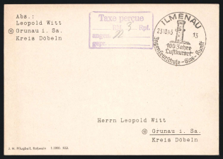 1945 (23 Oct) Germany Local Post, Postcard (Special Cancellation)