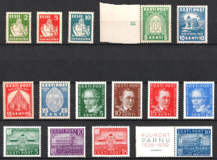 1933-39 Estonia (Full Sets, CV $60)
