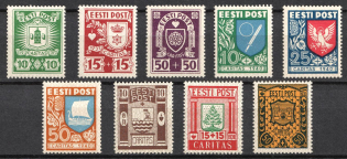 1937-40 Estonia, Stock (CV $100)