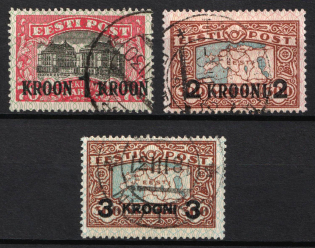 1930 Estonia (Mi. 87 - 89, Full Set, Canceled, CV $90)
