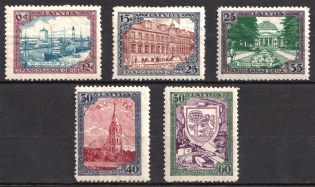 1925 Latvia (Mi. 107 A - 111 A, Full Set, CV $50)