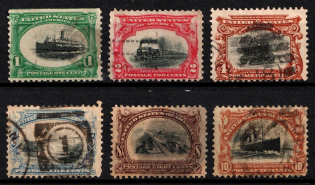 1901 United States (Sc. 294 - 299, Full Set, Canceled, CV $120)