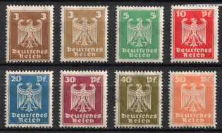 1924 Weimar Republic, Germany (Mi. 355 Xa, 355 Xb, 356 - 361, Full Set, CV $90)