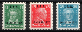 1927 Weimar Republic, Germany (Mi. 407 - 409, Full Set, CV $90)