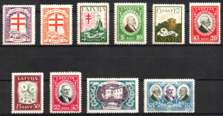 1930 Latvia (Mi. 161 - 170, Full Set, CV $30)