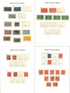 1885-1930 United States, Stock of Stamps (Canceled)