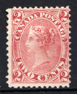 1864 2c British Canada, Canada (Scott 20a, SG 45, Certificate, CV $1,300)