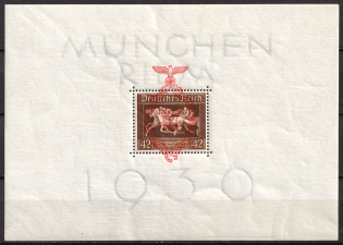 1937 Third Reich, Germany, Souvenir Sheet (Mi. Bl. 10, Signed, CV $90)