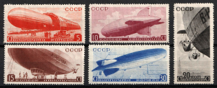 1934 The Airships of the USSR, Soviet Union, USSR (Full Set, MNH)