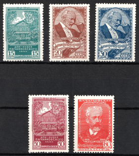 1940 The 100th Anniversary of the Tchaikovskys Birthday, Soviet Union, USSR (Full Set, MNH)