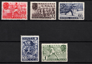1940 Soviet Youth Sport GTO Issue, Soviet Union, USSR (Full Set, MNH)