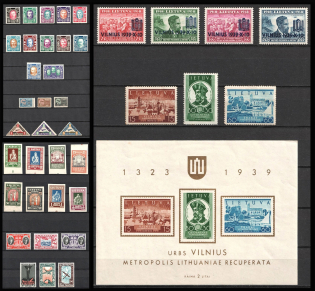 1922-40 Lithuania, Collection (Full Sets, CV $110)