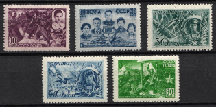 1944 Heroes of the USSR, Soviet Union, USSR (Full Set, MNH)
