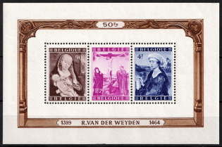 1949 Belgium, Souvenir Sheet (Sc. B466a, CV $190, MNH)