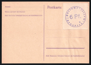 1946 Arnsberg (Westphalia), Germany Local Post, Postcard (Mi. 1, CV $100)