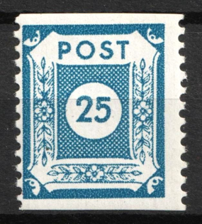 1945 25pf Grosrohrsdorf, East Saxony, Soviet Russian Zone of Occupation, Germany (Mi. 49 E, Perf. 10.5, CV $220)
