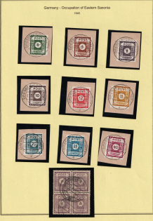 1945 East Saxony, Soviet Russian Zone of Occupation, Germany (Dresden - Loschwitz Postmarks)