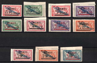 1922 Memel, Germany, Airmail (Mi. 72 - 83, Full Set)