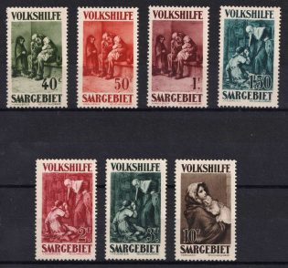 1929 Saar, Germany (Mi. 135 - 141, Full Set, CV $120)