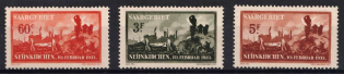 1933 Saar, Germany (Mi. 168 - 170, Full Set, CV $130)