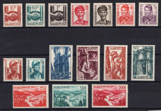 1948 Saar, Germany (Mi. 239 - 251, Full Set, CV $60)