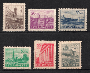 1941 Estonia, German Occupation, Germany (Mi. 4 - 9, Full Set, MNH)
