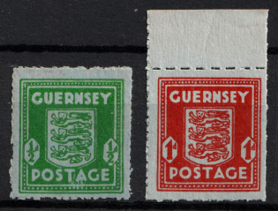 1942 Guernsey, German Occupation, Germany (Mi. 4 - 5, Full Set, CV $80, MNH)