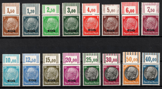 1940 Alsace, German Occupation, Germany (Mi. 1 - 16, Sheet Inscriptions, Full Set, CV $60, MNH)