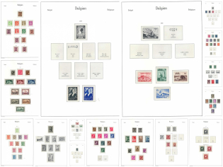 1929-43 Belgium, Stock of Stamps
