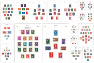 1944-56 Belgium, Collection of Stamps