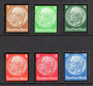 1934 Third Reich, Germany (Mi. 548 - 553, Full Set, CV $110)