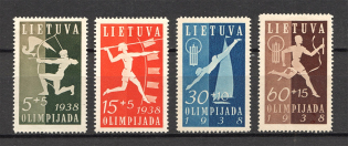 1938 Lithuania Sport (CV $60, Full Set)