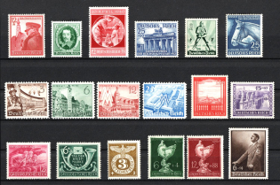 1936-45 Third Reich, Germany (Full Sets, # U TR - 6, CV $120)