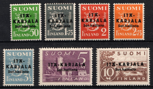 1941 Karelia, Finland, Finnish Occupation (Mi. 1 I - 7 I, Full Set, CV $30)