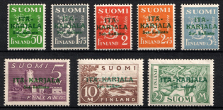 1941 Karelia, Finland, Finnish Occupation (Mi. 8 - 15, Full Set)