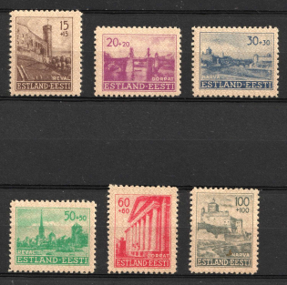 1941 Estonia, German Occupation, Germany (Mi. 4 - 9, Full Set)
