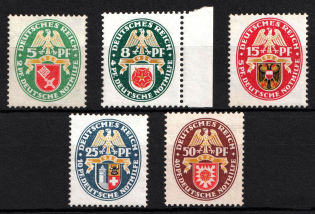 1929 Weimar Republic, Germany (Mi. 430 - 434, Full Set, CV $310, MNH)