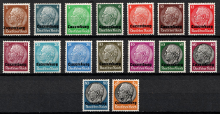 1940 Luxembourg, German Occupation, Germany (Mi. 1 - 16, Full Set, CV $50, MNH)