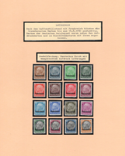 1940 Lorraine, German Occupation, Germany (Mi. 1 - 16, Full Set)