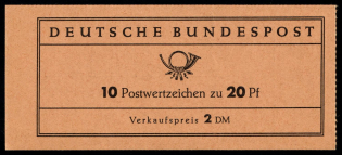 1963 Complete Booklet with stamps of German Federal Republic, Germany, Excellent Condition (Mi. MH 9 u, CV $50)