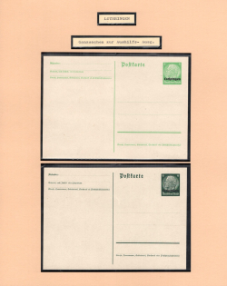 1940 Lorraine, German Occupation of France, Germany, Postal Card (Mint)