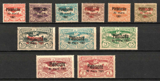 1921 Joining of Upper Silesia, Germany (Mi. 30 - 40, Full Set, CV $200)