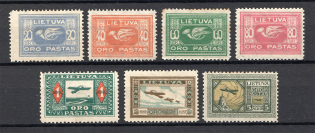 1921 Lithuania Airmail (CV $10, Full Set)