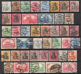 1900-20 German Empire, Germany, Stock (Canceled, CV $140)