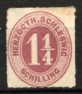 1867 1.25s Schleswig-Holstein and Lauenburg, Germany (Mi. 18 a, CV $80)