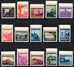 Alpenvorland Adria, Albania, German Occupation, Germany (Perforated, Margins, Full Set, MNH)