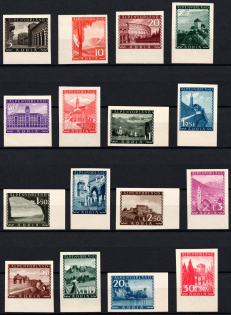 Alpenvorland Adria, Albania, German Occupation, Germany (Rare, Imperforate, Margins, Full Set, MNH)